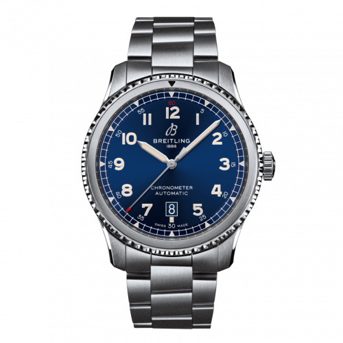 Aviator 8 Automatic 41 Stainless Steel / Blue / Bracelet