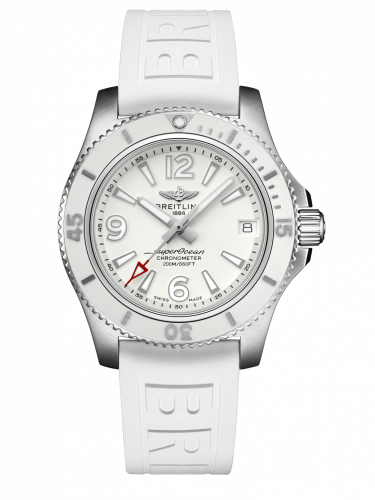 Superocean 36 Stainless Steel / White / Rubber / Pin