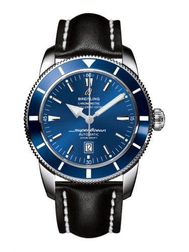 Superocean Heritage 46 Stainless Steel / Blue / Blue / Calf
