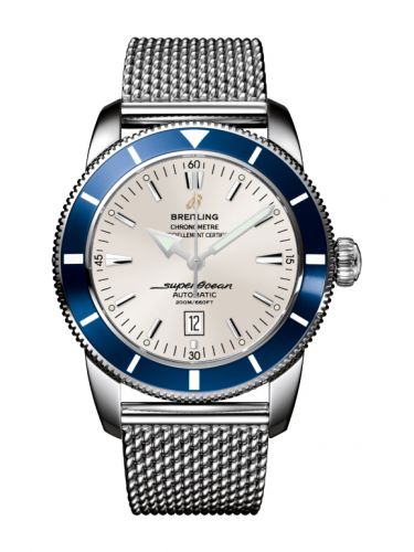 Superocean Heritage 46 Stainless Steel / Blue / Stratus Silver / Milanese