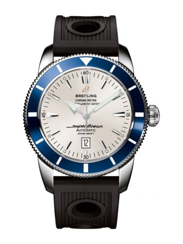 Superocean Heritage 46 Stainless Steel / Blue / Stratus Silver / Rubber