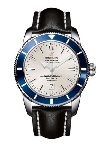 Superocean Heritage 46 Stainless Steel / Blue / Stratus Silver / Calf