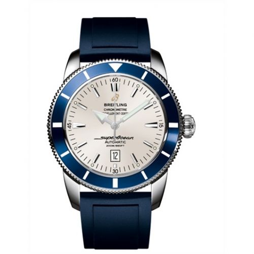 Superocean Heritage 46 Stainless Steel / Blue / Stratus Silver / Rubber