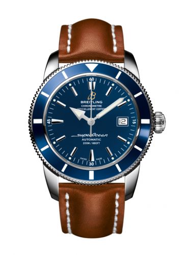 Superocean Heritage 42 Stainless Steel / Blue / Gun Blue / Calf