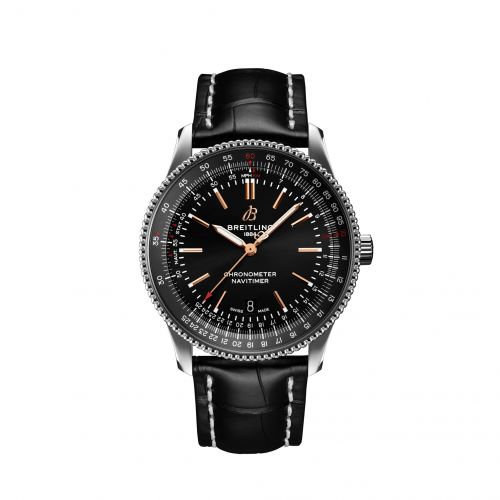 Navitimer Automatic 41 Automatic Stainless Steel / Black / Croco / Folding