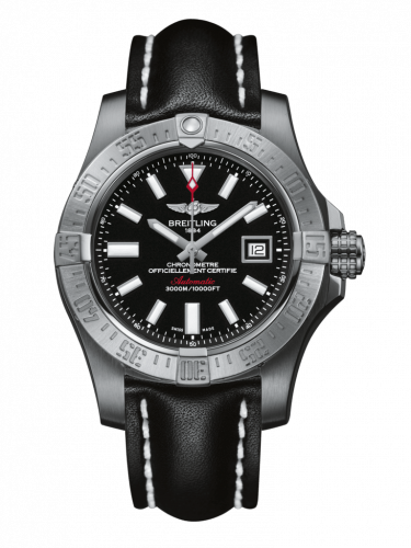 Avenger II Seawolf Stainless Steel / Volcano Black / Calf / Pin