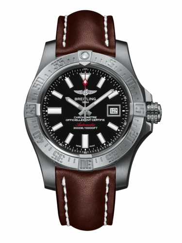 Avenger II Seawolf Stainless Steel / Volcano Black / Calf / Pin