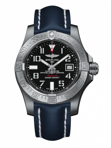 Avenger II Seawolf Stainless Steel / Volcano Black / Calf / Pin