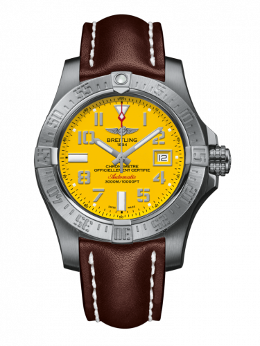 Avenger II Seawolf Stainless Steel / Cobra Yellow / Calf / Folding