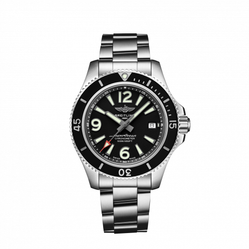 Superocean 42 Stainless Steel / Black / Bracelet