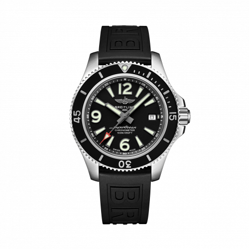 Superocean 42 Stainless Steel / Black / Rubber / Pin