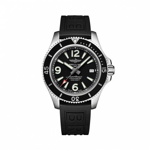 Superocean 42 Stainless Steel / Black / Rubber / Folding