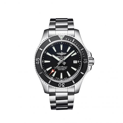 Superocean 42 Stainless Steel / Black / Bracelet / Japan