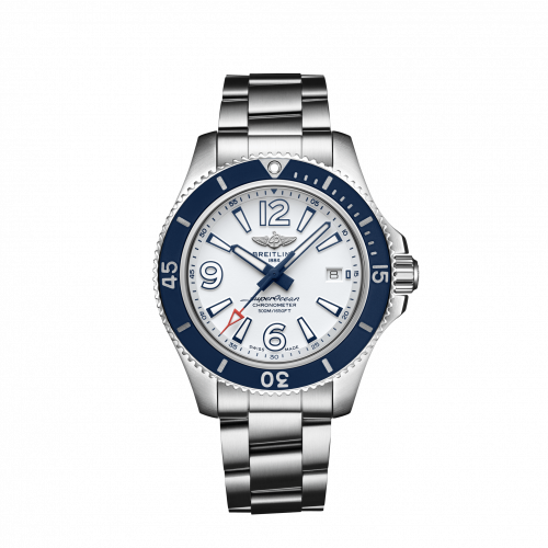 Superocean 42 Stainless Steel / White / Bracelet