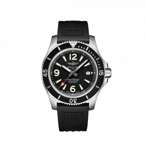 Superocean 44 Stainless Steel / Black / Rubber / Pin