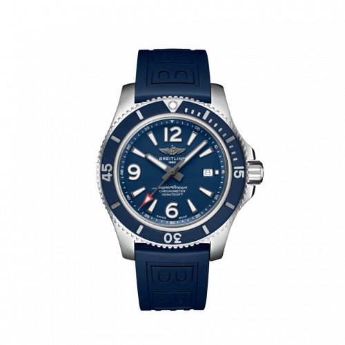 Superocean 44 Stainless Steel / Blue / Rubber / Folding
