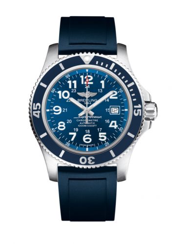 Superocean II 44 Stainless Steel / Blue / Mariner Blue / Rubber