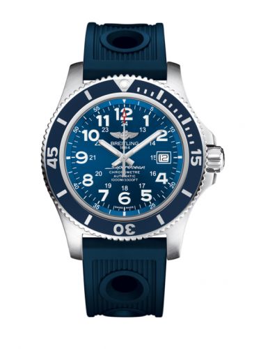 Superocean II 44 Stainless Steel / Blue / Mariner Blue / Rubber