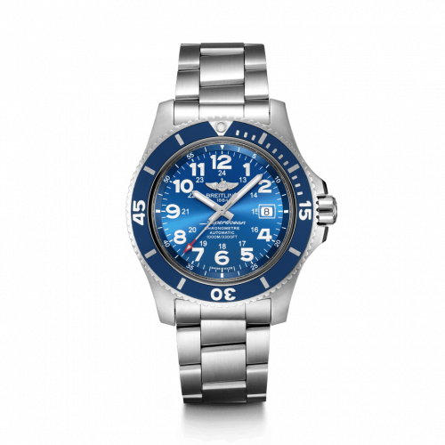 Superocean II 44 Stainless Steel / Blue / Mariner Blue / Bracelet