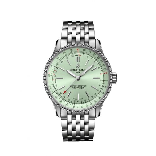 Navitimer 1 35 Automatic Stainless Steel / Mint Green / Bracelet
