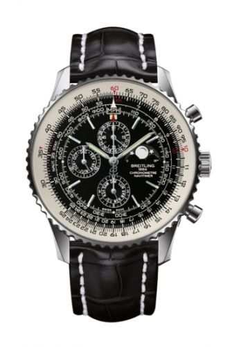 Navitimer 1461 48 Stainless Steel / Black / Croco / Pin