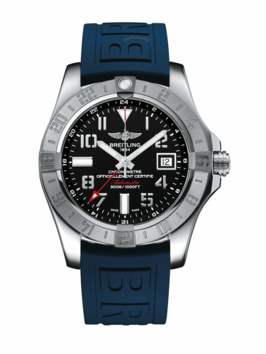 Avenger II GMT Stainless Steel / Volcano Black / Rubber / Pin