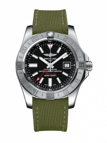 Avenger II GMT Stainless Steel / Volcano Black / Military / Pin