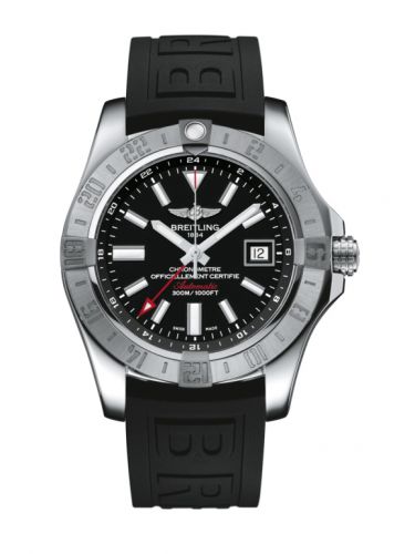 Avenger II GMT Stainless Steel / Volcano Black / Rubber / Pin