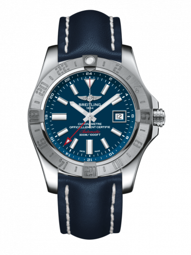 Avenger II GMT Stainless Steel / Mariner Blue / Calf / Pin