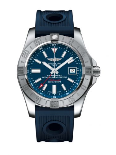 Avenger II GMT Stainless Steel / Mariner Blue / Rubber / Folding