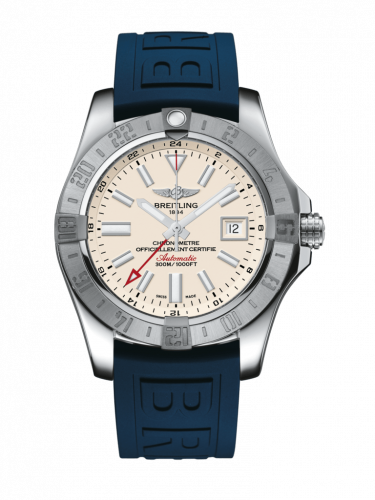 Avenger II GMT Stainless Steel / Stratus Silver / Rubber / Folding