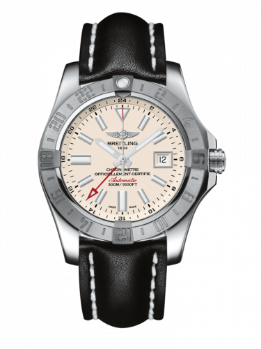 Avenger II GMT Stainless Steel / Stratus Silver / Calf / Pin