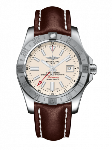Avenger II GMT Stainless Steel / Stratus Silver / Calf / Pin