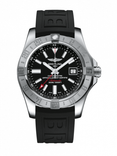 Avenger II GMT Stainless Steel / Volcano Black / Rubber / Folding