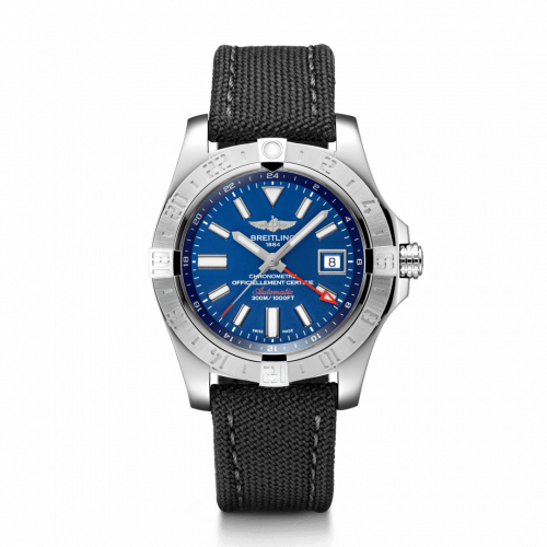 Avenger II GMT Stainless Steel / Mariner Blue / Military / Pin