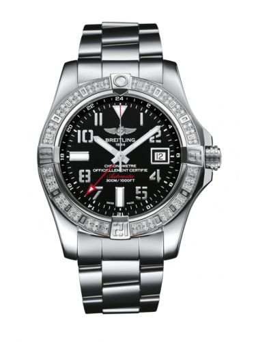 Avenger II GMT Stainless Steel / Diamond / Volcano Black / Bracelet