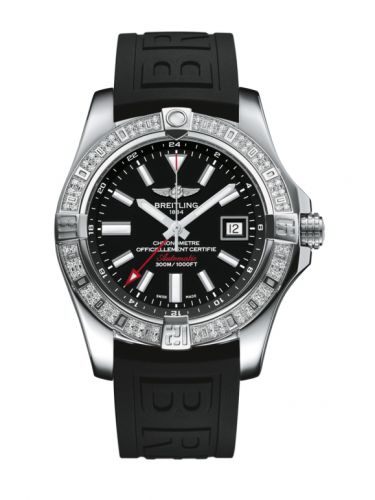 Avenger II GMT Stainless Steel / Diamond / Volcano Black / Rubber