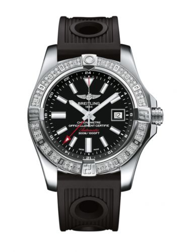 Avenger II GMT Stainless Steel / Diamond / Volcano Black / Rubber