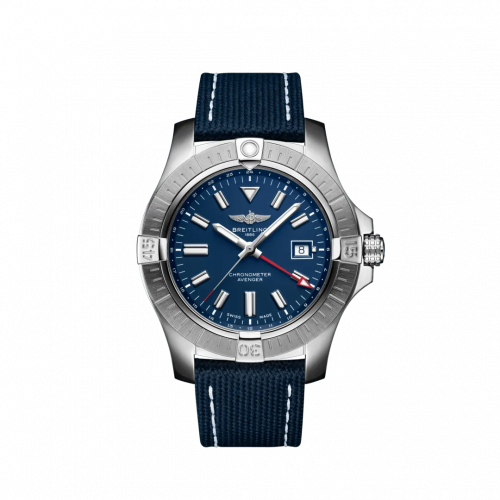 Avenger Automatic GMT 45 Stainless Steel / Blue / Military / Folding