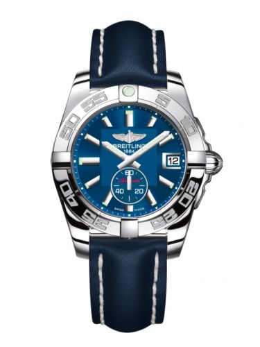 Galactic 36 Automatic Stainless Steel / Gun Blue / Calf