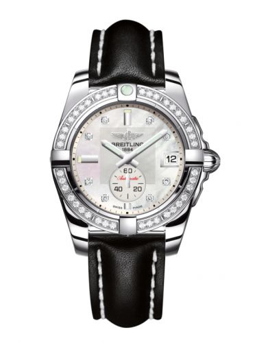 Galactic 36 Automatic Stainless Steel / Diamond / Pearl Diamond / Calf