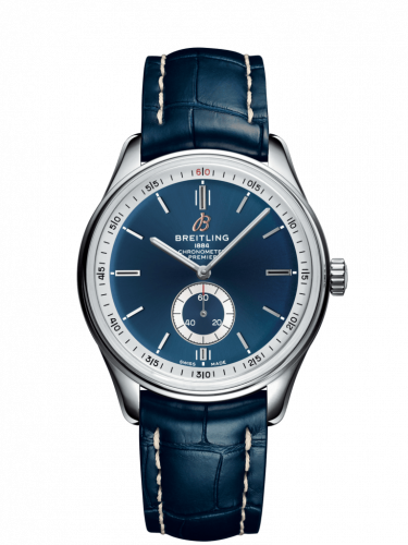 Premier Automatic 40 Stainless Steel / Blue / Croco Blue / Folding