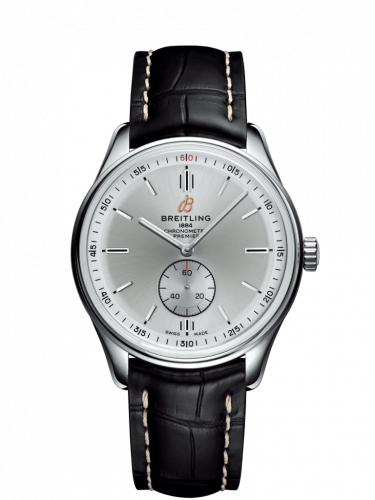 Premier Automatic 40 Stainless Steel / Silver / Croco Black / Folding