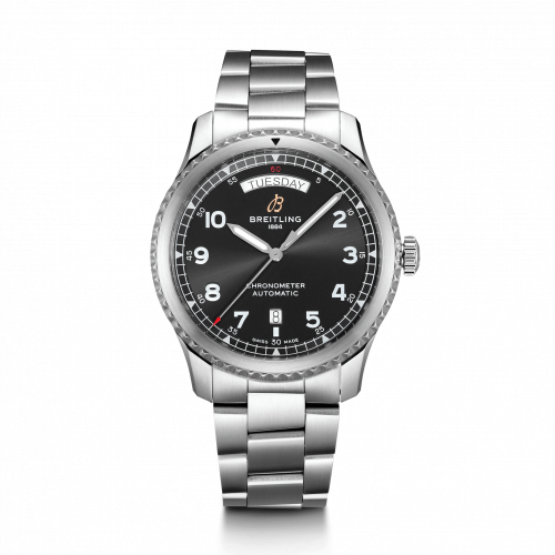 Navitimer 8 Automatic Day & Date 41 Stainless Steel / Black / Bracelet