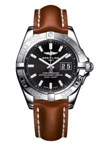 Galactic 41 Stainless Steel / Onyx Black / Calf