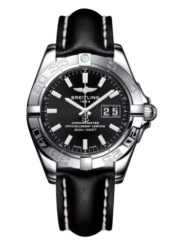Galactic 41 Stainless Steel / Onyx Black / Calf