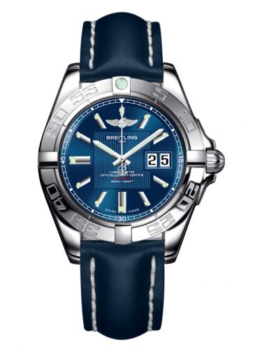 Galactic 41 Stainless Steel / Metallica Blue / Calf