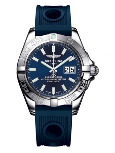 Galactic 41 Stainless Steel / Horizon Blue / Rubber