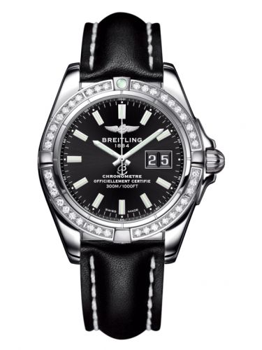 Galactic 41 Stainless Steel / Diamond / Onyx Black / Calf