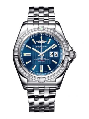 Galactic 41 Stainless Steel / Diamond / Metallica Blue / Bracelet